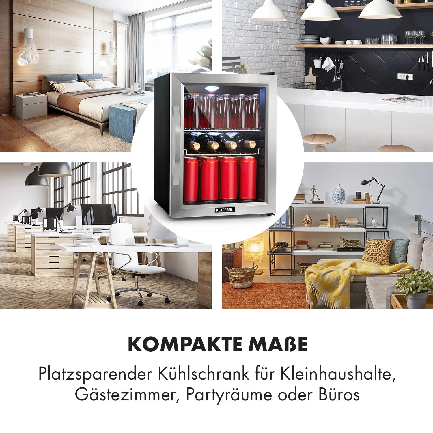 Beersafe M Kühlschrank 33 Liter 2 Böden Panoramaglastür Edelstahl Beersafe M Kühlschrank 33 Liter 2 Böden Panoramaglastür Edelstahl -Deutschland Klarstein Verkaufs-Shop 10033119 de 0003 logo