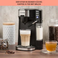 Baristomat 2-in-1-Heißgetränkeautomat Kaffee Tee Milchschaum -Deutschland Klarstein Verkaufs-Shop 10033138 de 0004 usp