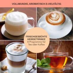 Baristomat 2-in-1-Heißgetränkeautomat Kaffee Tee Milchschaum -Deutschland Klarstein Verkaufs-Shop 10033138 de 0007 usp