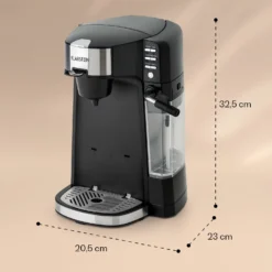 Baristomat 2-in-1-Heißgetränkeautomat Kaffee Tee Milchschaum -Deutschland Klarstein Verkaufs-Shop 10033138 yy 0008 dimensions