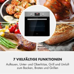 Kalahari Elektrischer Einbaubackofen 2300W 7 Funktionen Schwarz -Deutschland Klarstein Verkaufs-Shop 10033187 de 0008 logo