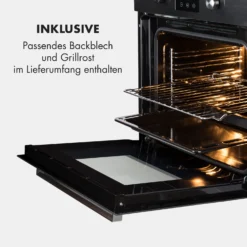 Kalahari Elektrischer Einbaubackofen 2300W 7 Funktionen Schwarz -Deutschland Klarstein Verkaufs-Shop 10033187 de 0009 logo