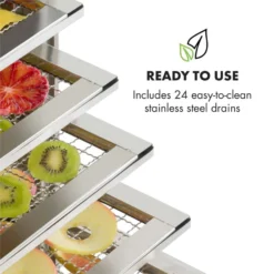 Master Jerky 24 Dörrautomat 5850W 40-90 °C 15h-Timer Edelstahl Silber -Deutschland Klarstein Verkaufs-Shop 10033214 yy 0004 logo Klarstein Master Jerky 24 Doerrautomat silber