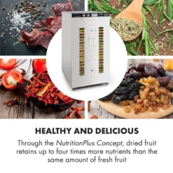 Master Jerky 24 Dörrautomat 5850W 40-90 °C 15h-Timer Edelstahl Silber -Deutschland Klarstein Verkaufs-Shop 10033214 yy 0005 logo Klarstein Master Jerky 24 Doerrautomat silber