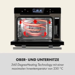 MasterFresh Dampfbackofen 230°C 24l Touch-Bedienfeld Schwarz -Deutschland Klarstein Verkaufs-Shop 10033284 de 0004 logo