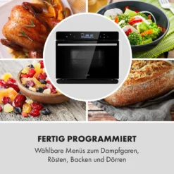 MasterFresh Dampfbackofen 230°C 24l Touch-Bedienfeld Schwarz -Deutschland Klarstein Verkaufs-Shop 10033284 de 0007 logo