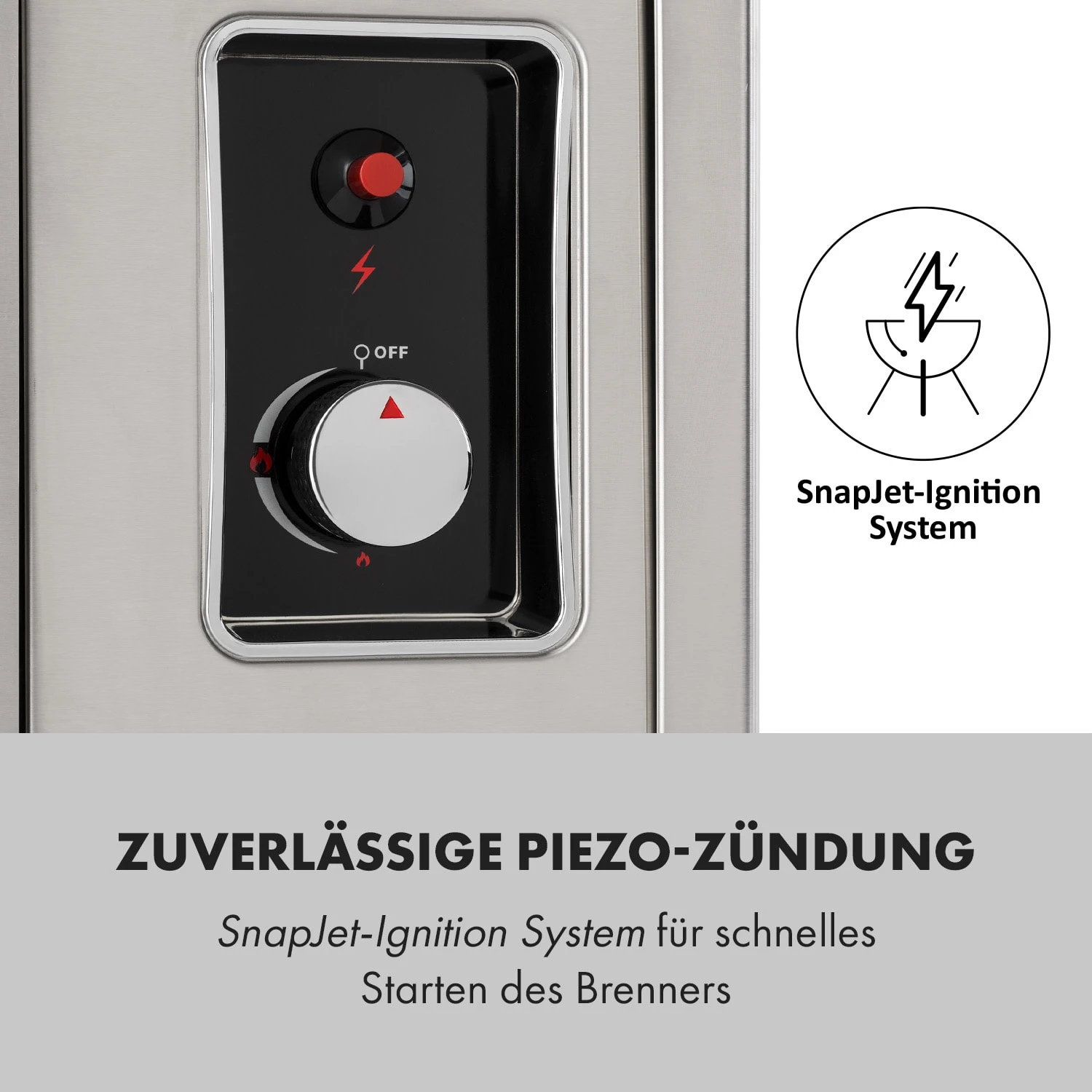 Crossfire Vertikaler Gasgrill 800°C Infrarot-Brenner 12.000 BTU silber Crossfire Vertikaler Gasgrill 800°C Infrarot-Brenner 12.000 BTU Silber -Deutschland Klarstein Verkaufs-Shop 10033288 de 0006 logo