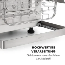 Crossfire Vertikaler Gasgrill 800°C Infrarot-Brenner 12.000 BTU Silber 8 Crossfire Vertikaler Gasgrill 800°C Infrarot-Brenner 12.000 BTU Silber -Deutschland Klarstein Verkaufs-Shop 10033288 de 0009 logo