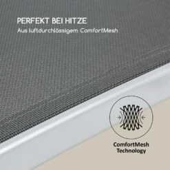 Sun Valley Sonnenliege Zusammenklappbar Kopfkissen Grau -Deutschland Klarstein Verkaufs-Shop 10033308 de 0005 logo