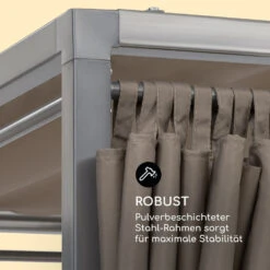 Eremitage Double Sunbed 2 Pers Stahl-Rahmen Sonnendach Vorhänge Taupe -Deutschland Klarstein Verkaufs-Shop 10033316 de 0005 logo