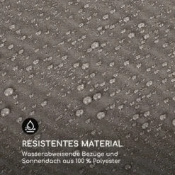 Eremitage Double Sunbed 2 Pers Stahl-Rahmen Sonnendach Vorhänge Taupe -Deutschland Klarstein Verkaufs-Shop 10033316 de 0009 logo