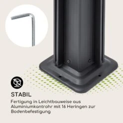 Pantheon Cortina Pavillon Mit Dach 3x4m 4 Seitenteile Beige -Deutschland Klarstein Verkaufs-Shop 10033318 de 0006 logo