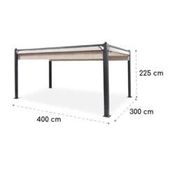 Pantheon Cortina Pavillon Mit Dach 3x4m 4 Seitenteile Beige -Deutschland Klarstein Verkaufs-Shop 10033318 yy 0009 logo Blumfeldt Pantheon Cortina Pavillon 3x4m beige