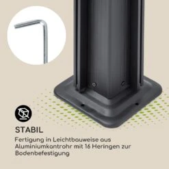 Pantheon Cortina Pavillon Mit Dach 3x6m 4 Seitenteile Grau -Deutschland Klarstein Verkaufs-Shop 10033321 de 0006 logo