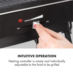 Porterhouse Elektrogrill 2200W Antihaft-Grillfläche Schwarz -Deutschland Klarstein Verkaufs-Shop 10033322 yy 0007 logo Klarstein Porterhouse Elektrogrill 2200W schwarz