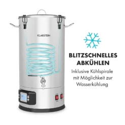 Maischfest Maischekessel 5 Teile 1500/3000W 30l LCD Edelstahl -Deutschland Klarstein Verkaufs-Shop 10033340 de 0005 logo