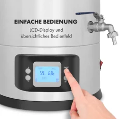 Maischfest Maischekessel 5 Teile 1500/3000W 30l LCD Edelstahl -Deutschland Klarstein Verkaufs-Shop 10033340 de 0007 logo