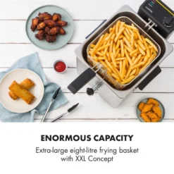 Family Fry Fritteuse 3000W Oil Drain Technology Edelstahl Silber -Deutschland Klarstein Verkaufs-Shop 10033342 yy 0003 logo Klarstein Family Fry Fritteuse 3000W silber