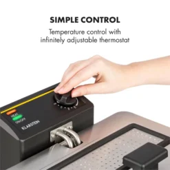 Family Fry Fritteuse 3000W Oil Drain Technology Edelstahl Silber -Deutschland Klarstein Verkaufs-Shop 10033342 yy 0004 logo Klarstein Family Fry Fritteuse 3000W silber