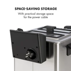 Family Fry Fritteuse 3000W Oil Drain Technology Edelstahl Silber -Deutschland Klarstein Verkaufs-Shop 10033342 yy 0009 logo Klarstein Family Fry Fritteuse 3000W silber