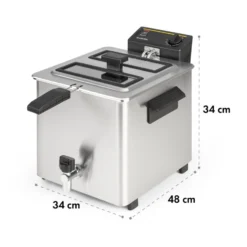 Family Fry Fritteuse 3000W Oil Drain Technology Edelstahl Silber -Deutschland Klarstein Verkaufs-Shop 10033342 yy 0010 logo Klarstein Family Fry Fritteuse 3000W silber