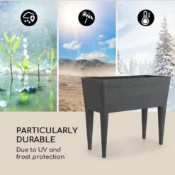 Mammutgrow Hochbeet 76 X 65 X 37 Cm UV- Und Frostschutz Anthrazit -Deutschland Klarstein Verkaufs-Shop 10033360 yy 0004 logo Blumfeldt Mammutgrow Hochbeet anthrazit