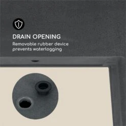 Mammutgrow Hochbeet 76 X 65 X 37 Cm UV- Und Frostschutz Anthrazit -Deutschland Klarstein Verkaufs-Shop 10033360 yy 0006 logo Blumfeldt Mammutgrow Hochbeet anthrazit