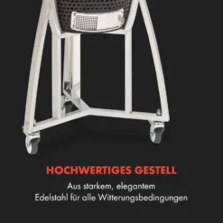 Queensize Kamado Grill Thermometer Abnehmbare Seitenteile Schwarz -Deutschland Klarstein Verkaufs-Shop 10033377 de 0008 logo