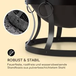 Pentos 2-in-1-Feuerschale Ø73cm Funkenschutz Ø60cm Grill Gusseisen -Deutschland Klarstein Verkaufs-Shop 10033380 de 0006 logo