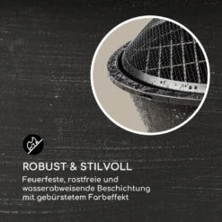 Nolana 2-in-1-Feuerschale Ø73cm Funkenschutz Ø64cm Grill Stahl Schwarz -Deutschland Klarstein Verkaufs-Shop 10033383 de 0005 logo