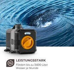 Lagoon 3600 Teichpumpe 3.600 L/h EcoSave: 20 Watt 2,8 Meter Förderhöhe -Deutschland Klarstein Verkaufs-Shop 10033391 de 0004 logo