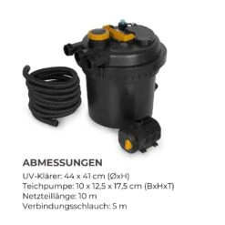 Aquaklar Teichdruckfilter-Set 11W UV-C Klärer 35W Pumpe 5 M Schlauch -Deutschland Klarstein Verkaufs-Shop 10033393 de 0007 logo