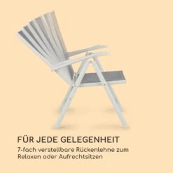 Almeria Klappstuhl 2er-Set 56,5x107x68 Cm ComfortMesh Aluminium -Deutschland Klarstein Verkaufs-Shop 10033401 de 0004 logo