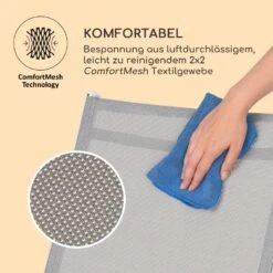 Almeria Klappstuhl 2er-Set 56,5x107x68 Cm ComfortMesh Aluminium -Deutschland Klarstein Verkaufs-Shop 10033401 de 0009 logo