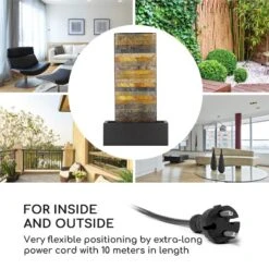 Raincastle Gartenbrunnen 12 LEDs 8W IPX8 Indoor & Outdoor -Deutschland Klarstein Verkaufs-Shop 10033428 yy 0003 logo Blumfeldt Raincastle Gartenbrunnen 12 LEDs