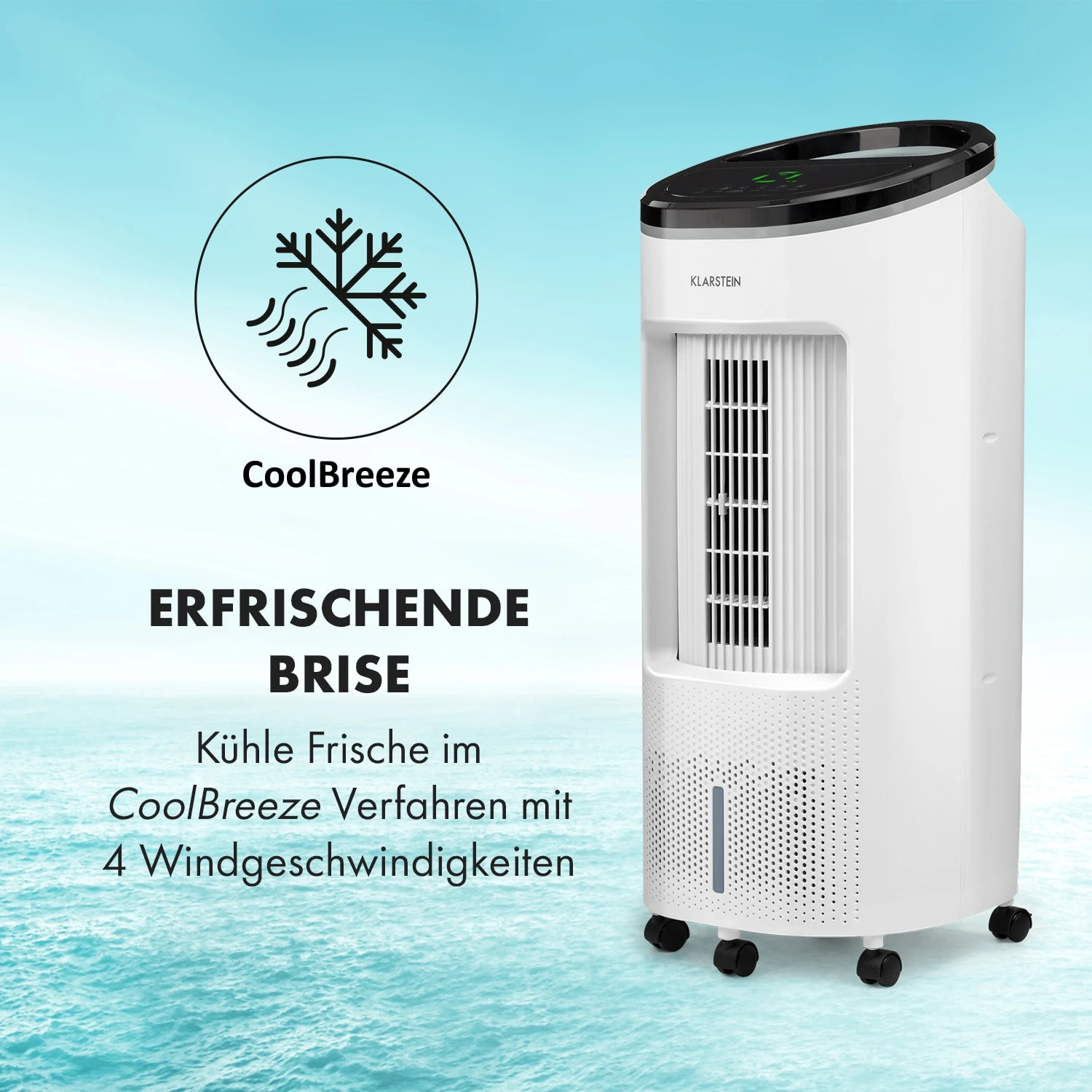 IceWind Plus 4-in-1 Luftkühler 330 m³/h Oszillation Fernbedienung IceWind Plus 4-in-1 Luftkühler 330 M³/h Oszillation Fernbedienung -Deutschland Klarstein Verkaufs-Shop 10033433 de 0004 logo