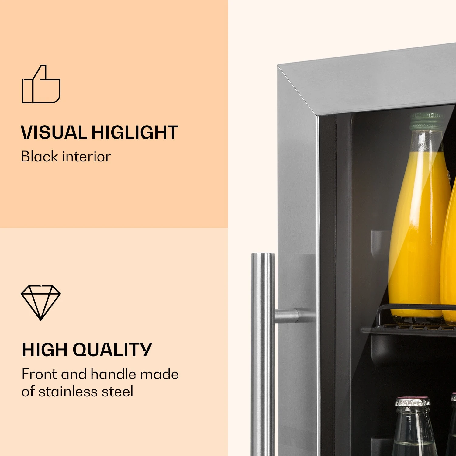 Beersafe 5XL Kühlschrank 148 Liter 3 Böden Panoramaglastür Edelstahl Beersafe 5XL Kühlschrank 148 Liter 3 Böden Panoramaglastür Edelstahl -Deutschland Klarstein Verkaufs-Shop 10033435 uk 0003 logo