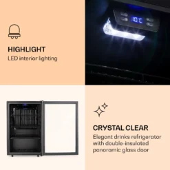 Beersafe 5XL Kühlschrank 148 Liter 3 Böden Panoramaglastür Edelstahl 3 Beersafe 5XL Kühlschrank 148 Liter 3 Böden Panoramaglastür Edelstahl -Deutschland Klarstein Verkaufs-Shop 10033435 uk 0004 logo