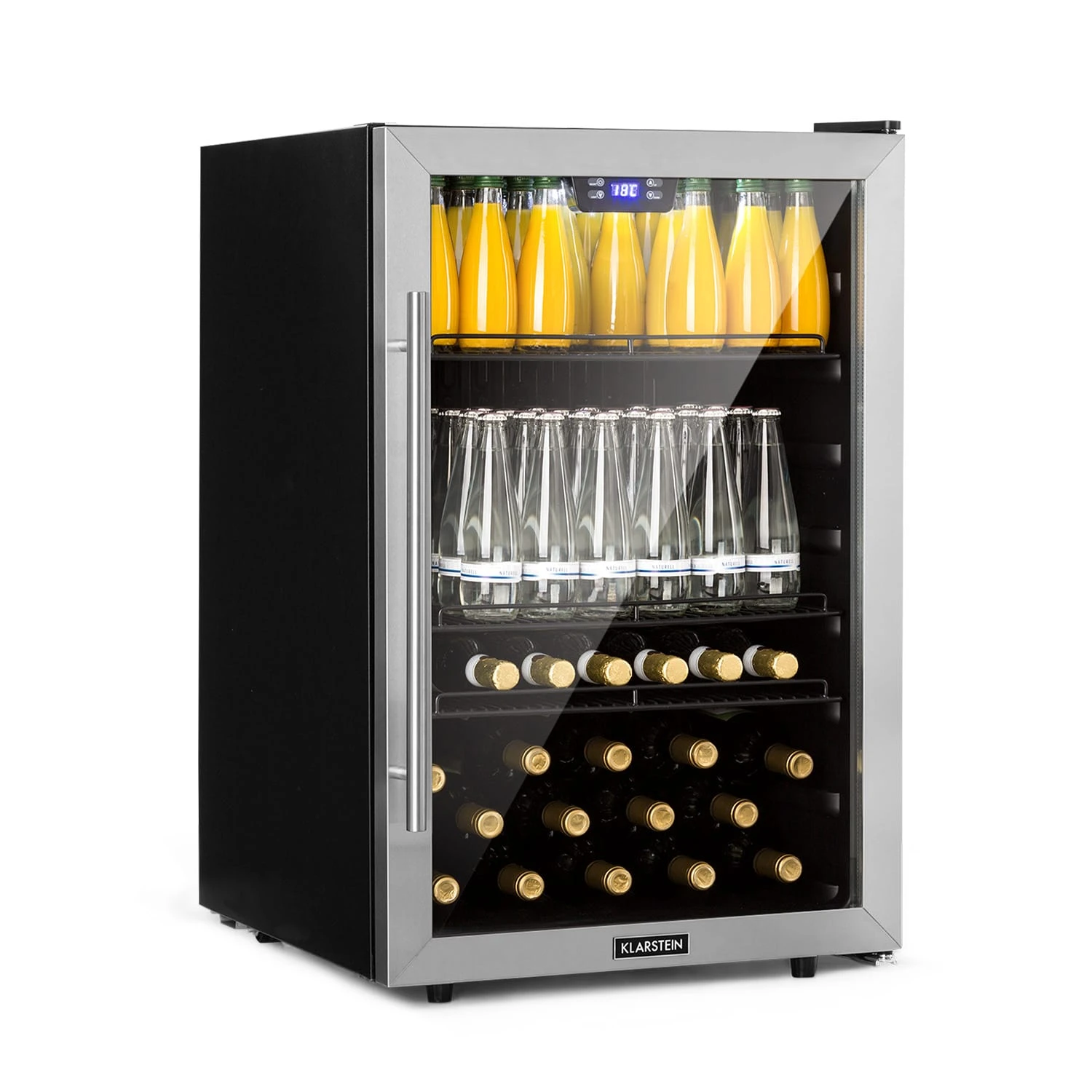Beersafe 5XL Kühlschrank 148 Liter 3 Böden Panoramaglastür Edelstahl Beersafe 5XL Kühlschrank 148 Liter 3 Böden Panoramaglastür Edelstahl -Deutschland Klarstein Verkaufs-Shop 10033435 yy 0001 titel