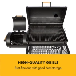 Beef Brisket Smoker Grill Holzkohlegrill/Smoker Edelstahl-Grill Mobil -Deutschland Klarstein Verkaufs-Shop 10033460 yy 0003 logo Klarstein Beef Brisket Smoker Grill schwarz