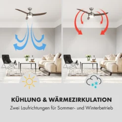 El Paso 2-in-1 Ventilator & Deckenlampe Ø132 Cm 10.344 M³/h 49 DB -Deutschland Klarstein Verkaufs-Shop 10033494 de 0004 logo