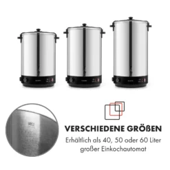KonfiStar 40 Einkochautomat Getränkespender 2500W 40L Edelstahl -Deutschland Klarstein Verkaufs-Shop 10033524 de 0009 logo