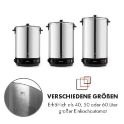 KonfiStar 60 Einkochautomat Getränkespender 2500W 60L 110°C 120min -Deutschland Klarstein Verkaufs-Shop 10033526 de 0009 logo