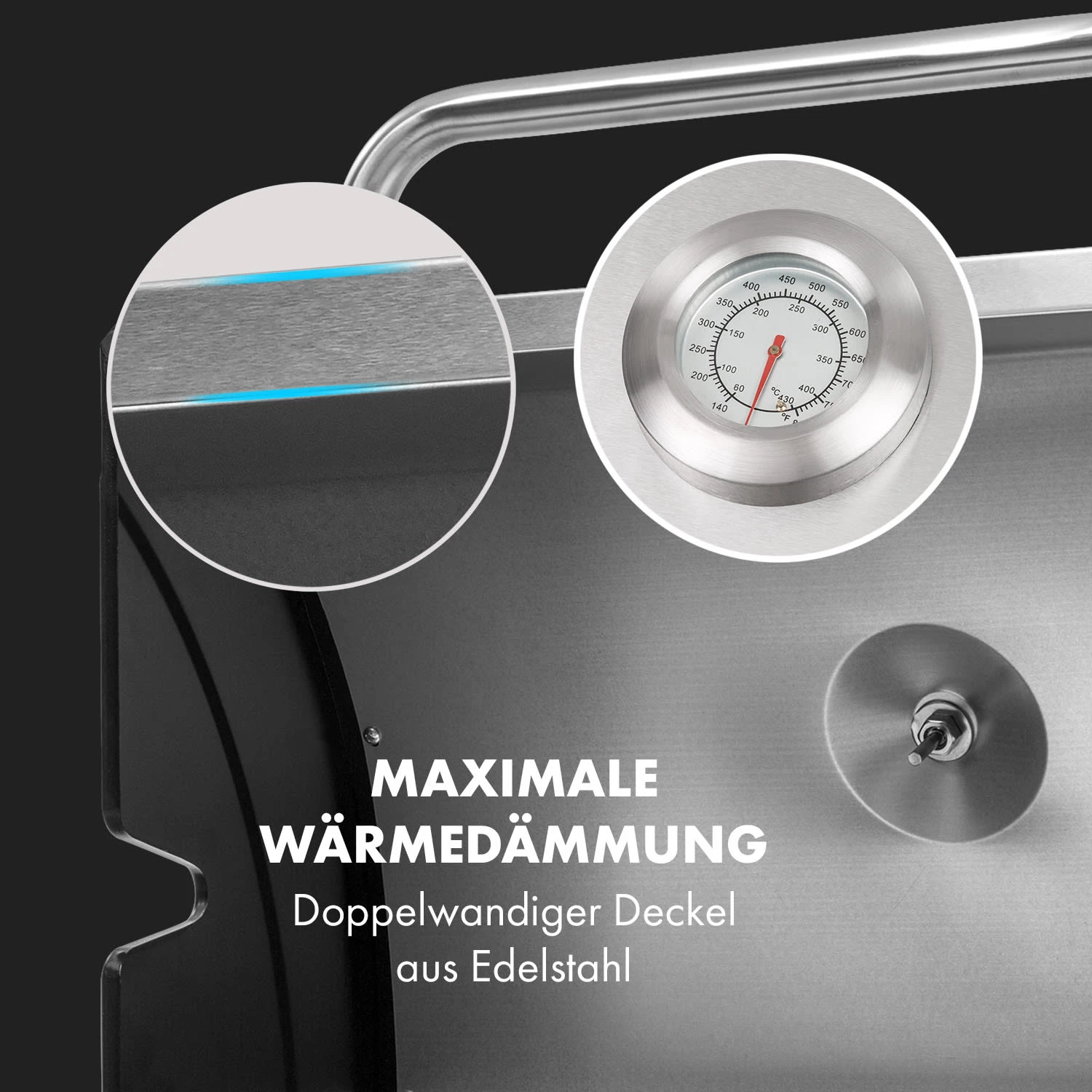 Gazooka 3.0T BBQ Grill 3x3kW Brenner 4 Rollen Edelstahl Gazooka 3.0T BBQ Grill 3x3kW Brenner 4 Rollen Edelstahl -Deutschland Klarstein Verkaufs-Shop 10033533 de 0007 logo