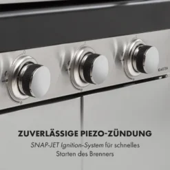 Gazooka 3.0T BBQ Grill 3x3kW Brenner 4 Rollen Edelstahl 7 Gazooka 3.0T BBQ Grill 3x3kW Brenner 4 Rollen Edelstahl -Deutschland Klarstein Verkaufs-Shop 10033533 de 0008 logo