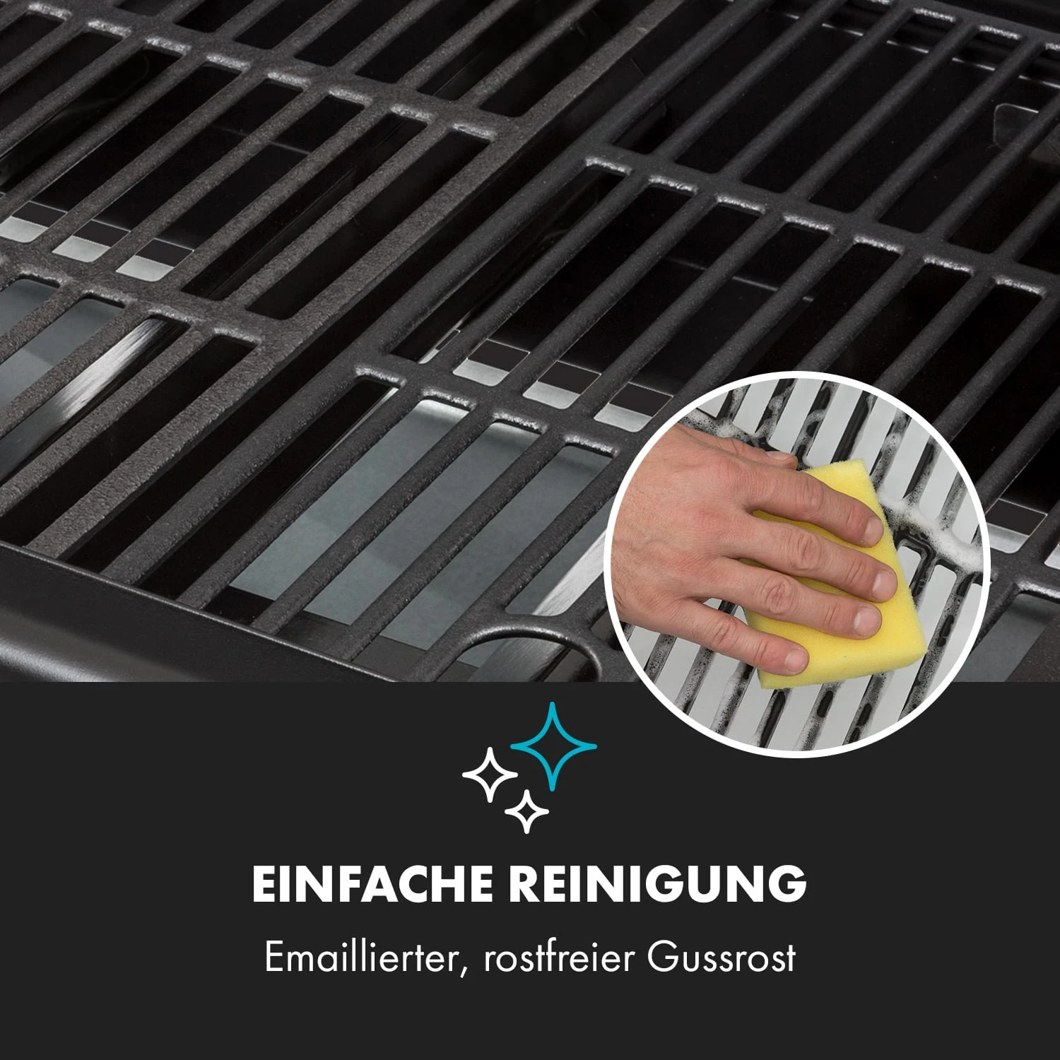 Gazooka 3.0T BBQ Grill 3x3kW Brenner 4 Rollen Edelstahl Gazooka 3.0T BBQ Grill 3x3kW Brenner 4 Rollen Edelstahl -Deutschland Klarstein Verkaufs-Shop 10033533 de 0010 logo