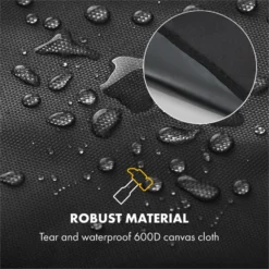 Gazooka 2.0T Wetterschutzhaube 600D Canvas 30/70% PE/PVC Schwarz -Deutschland Klarstein Verkaufs-Shop 10033535 yy 0005 logo Klarstein Gazooka Wetterschutzhaube schwarz