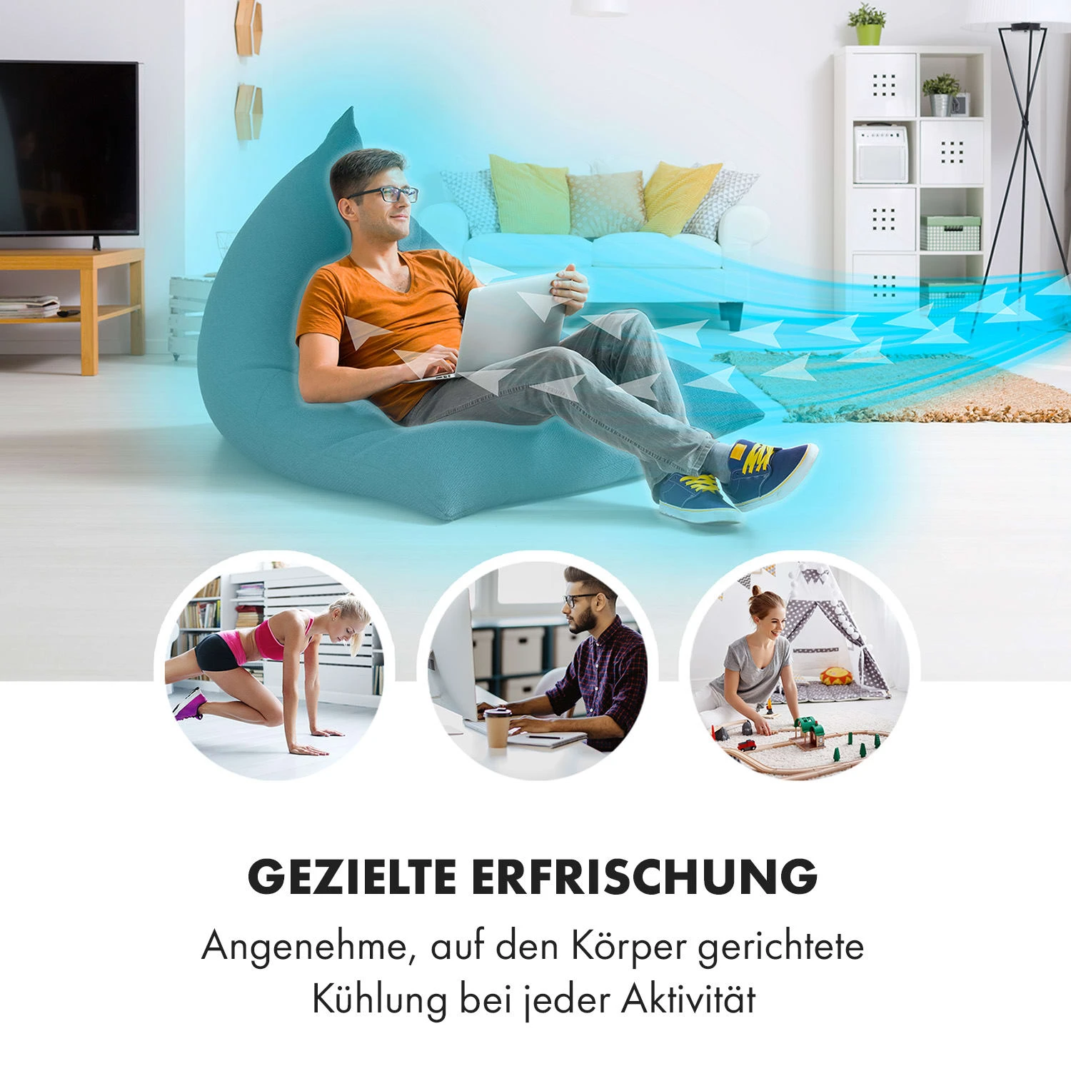 Rotator 4-in-1 Luftkühler 396 m³/h 110W 7 Ltr 360° Fernbedienung mobil Rotator 4-in-1 Luftkühler 396 M³/h 110W 7 Ltr 360° Fernbedienung Mobil -Deutschland Klarstein Verkaufs-Shop 10033547 de 0002 logo