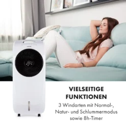 Rotator 4-in-1 Luftkühler 396 M³/h 110W 7 Ltr 360° Fernbedienung Mobil 5 Rotator 4-in-1 Luftkühler 396 M³/h 110W 7 Ltr 360° Fernbedienung Mobil -Deutschland Klarstein Verkaufs-Shop 10033547 de 0006 logo