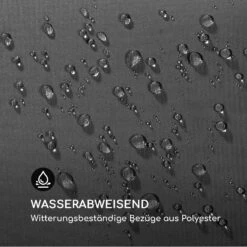 Maui Hollywoodschaukel 110 Cm 2-Sitzer Massivholz Polyester Dunkelgrau -Deutschland Klarstein Verkaufs-Shop 10033573 de 0008 logo